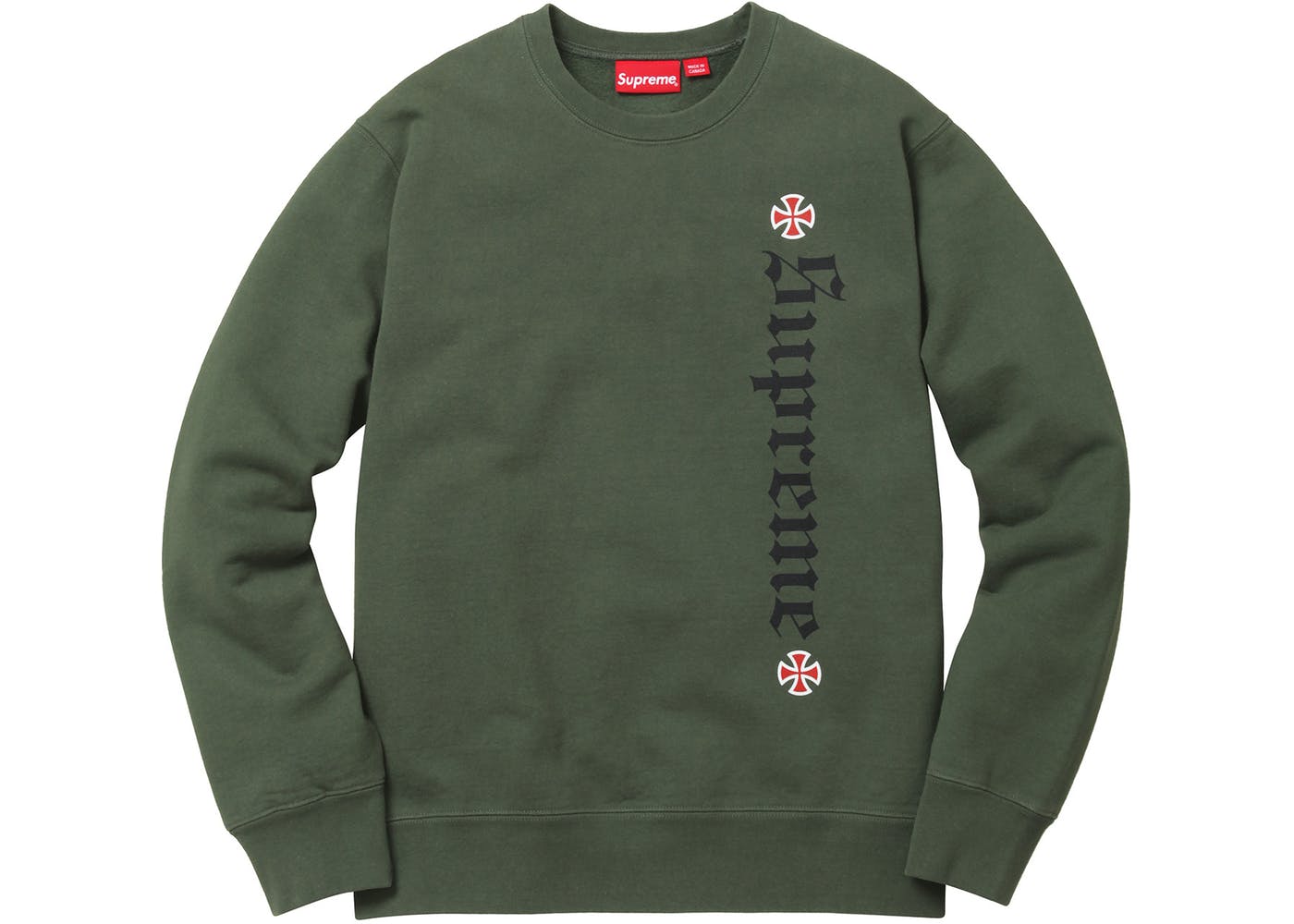 Supreme Independent Fuck The Rest Crewneck Olive Green Stockx News