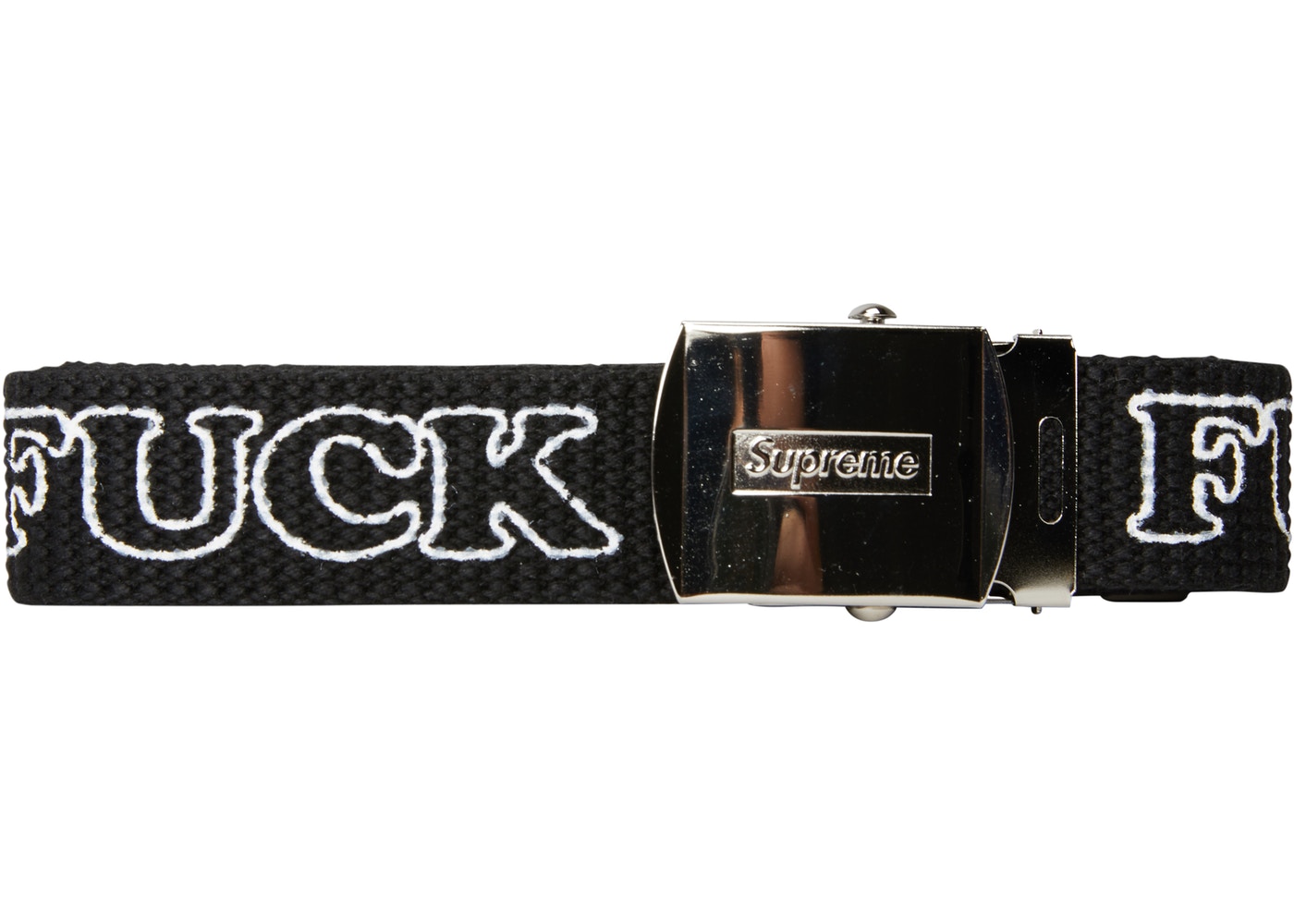 Supreme Hysteric Glamour Fuck You Belt Black Fall Winter 2017