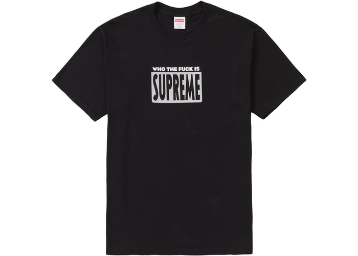 Supreme Who The Fuck Tee Black StockX News