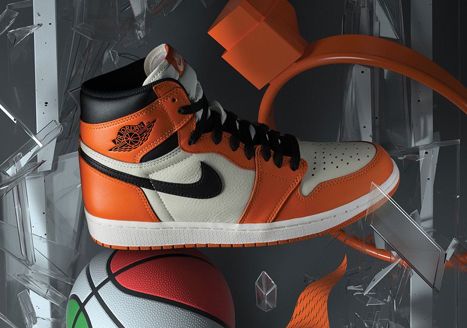 Jordan one cheap shattered backboard