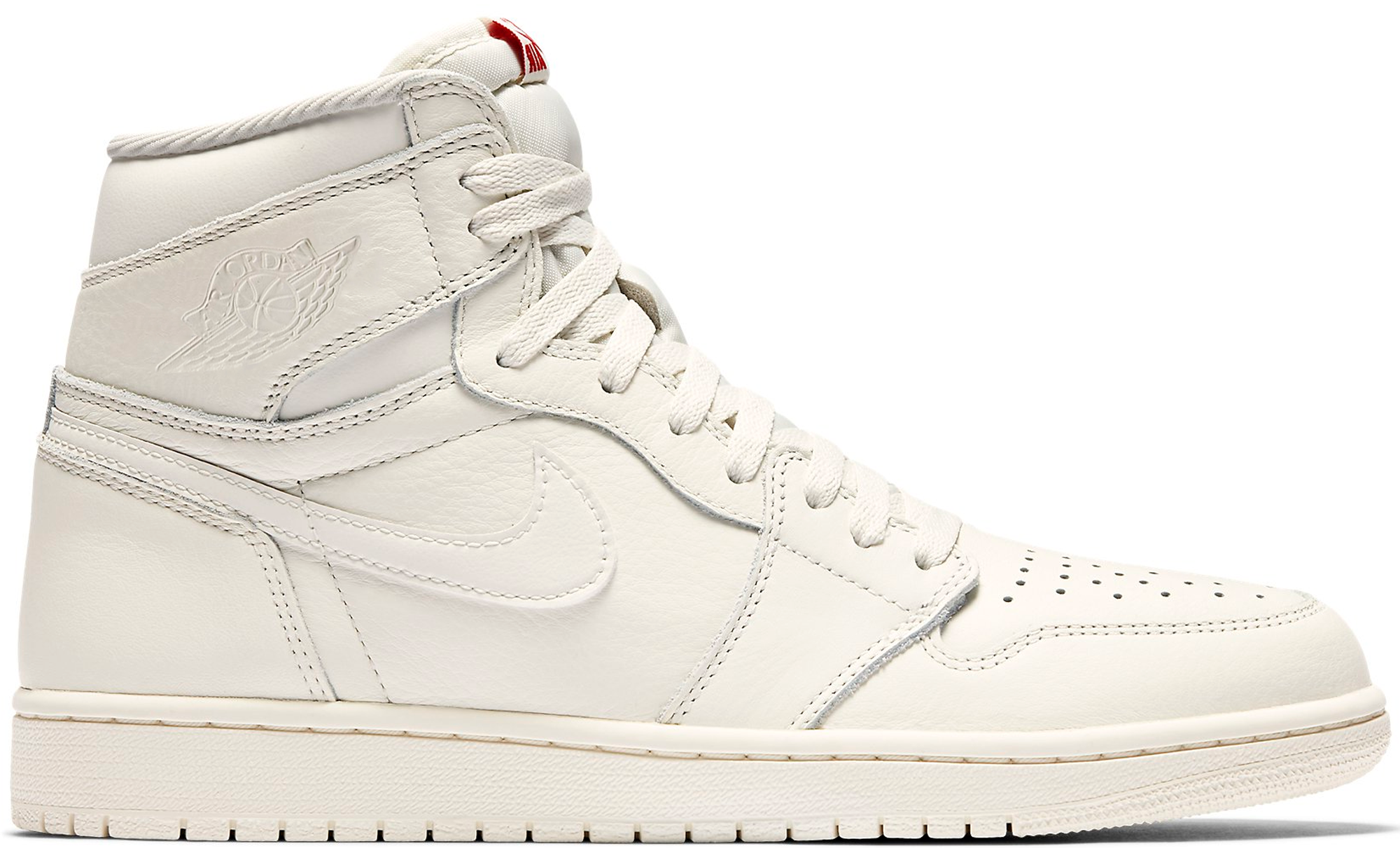 Air jordan 1 sail university hot sale red stockx