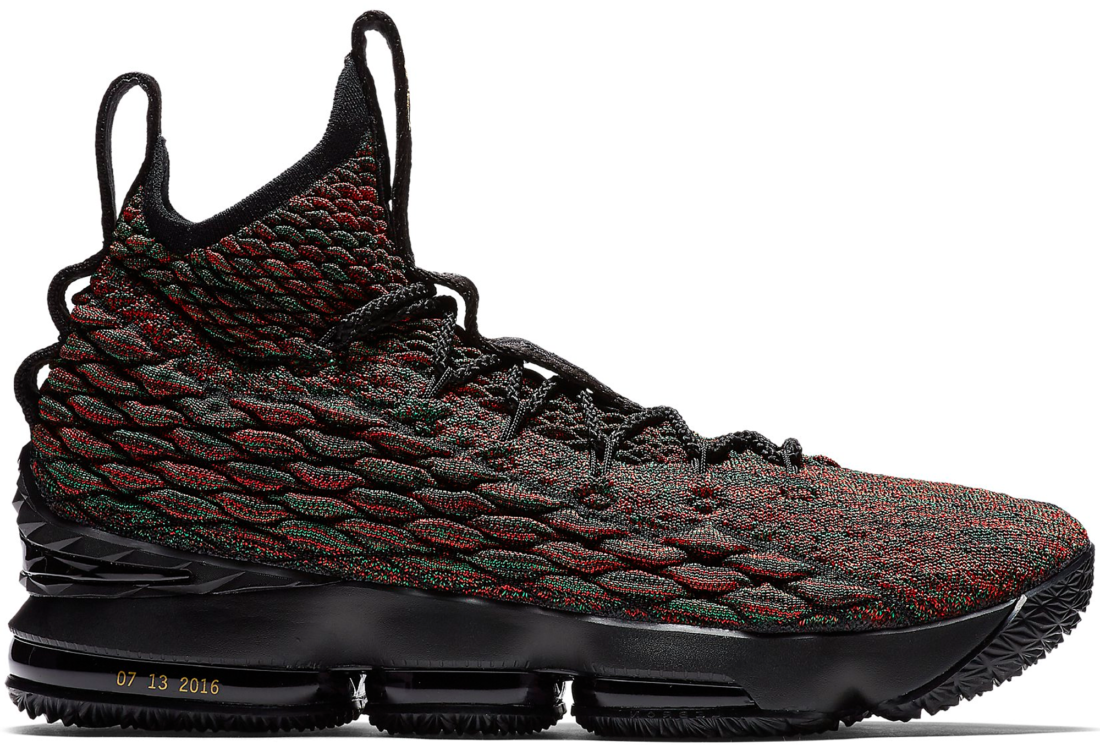 Lebron 15 black and red hotsell