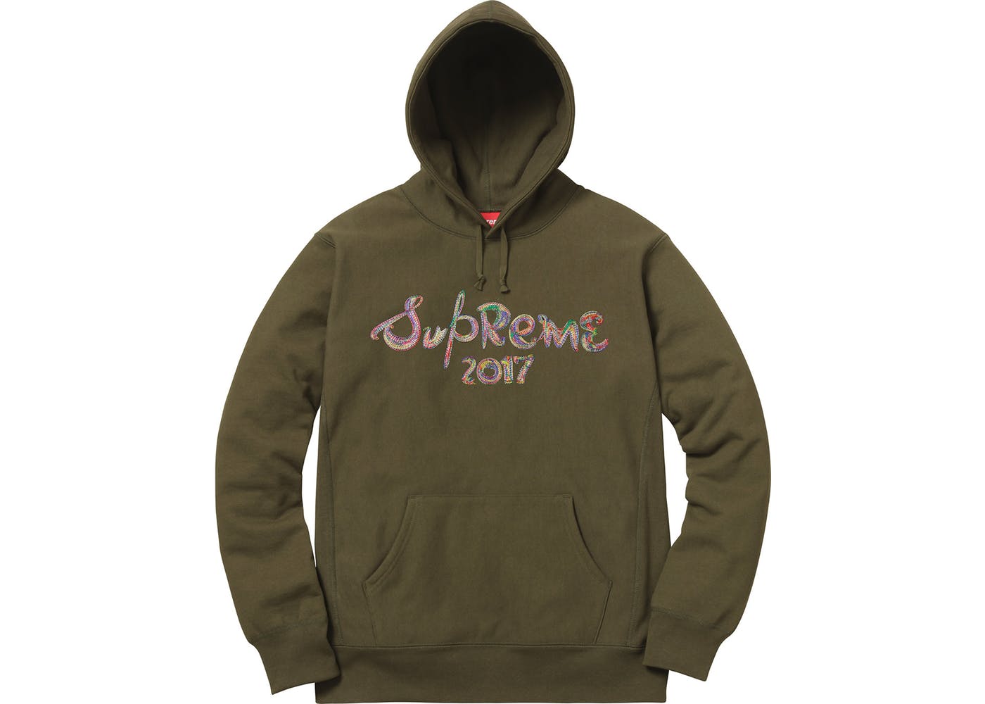 Supreme Brush Logo Hoodie Dark Olive - StockX News