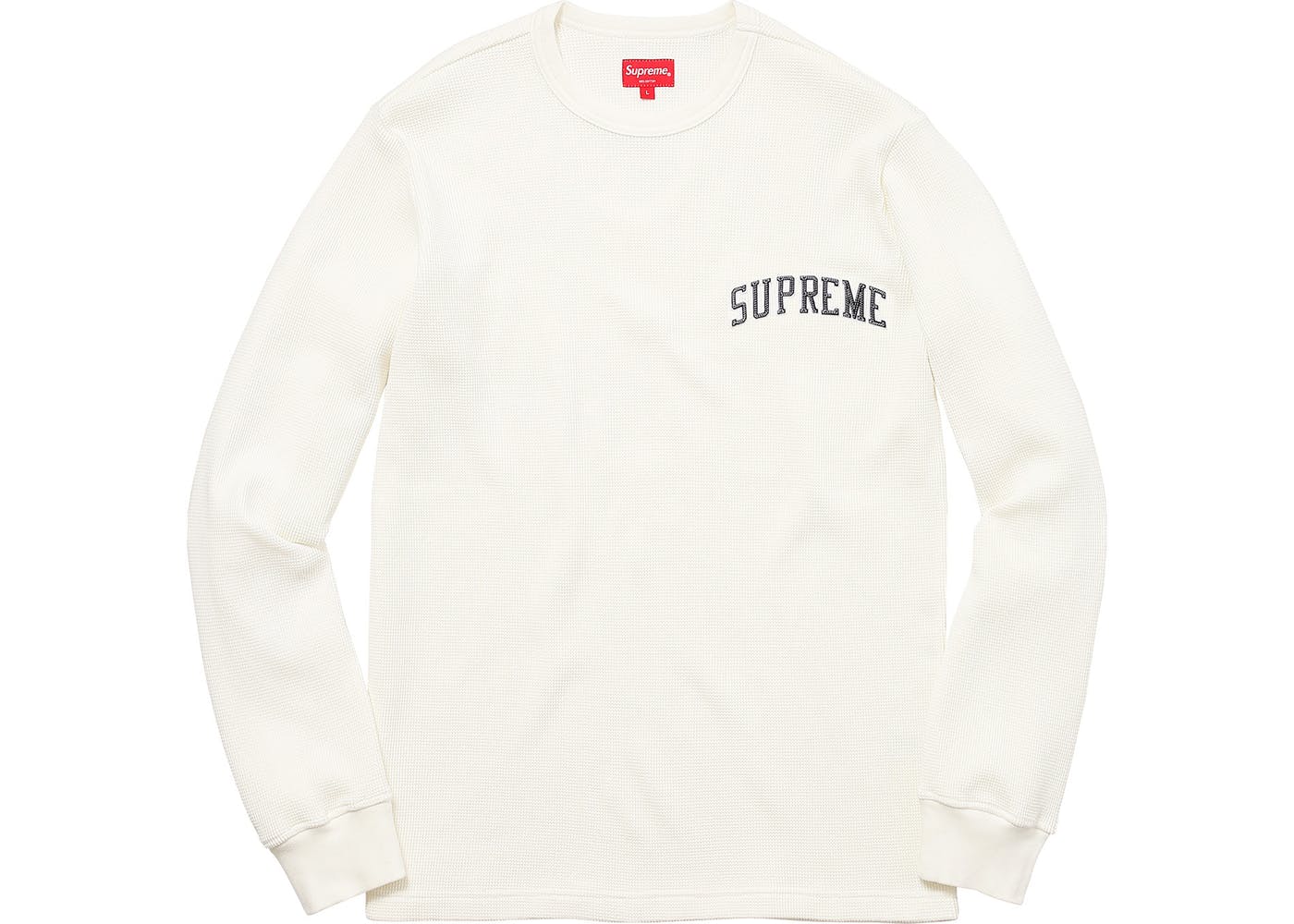 Supreme Arc Logo Long Sleeve Thermal White - StockX News