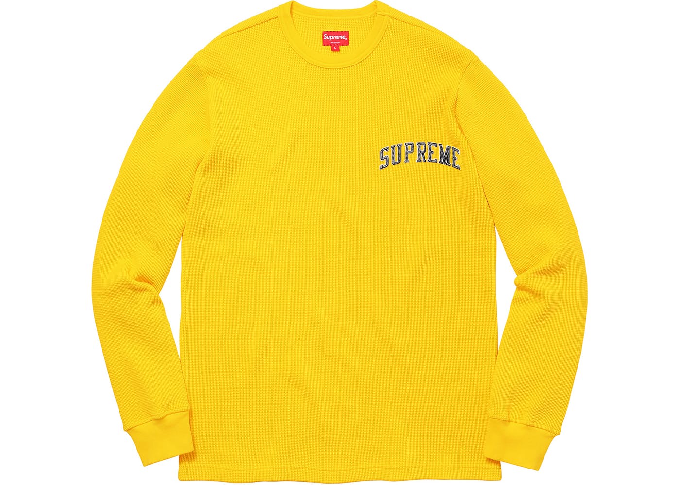 Supreme Arc Logo L/S Thermal Yellow - StockX News