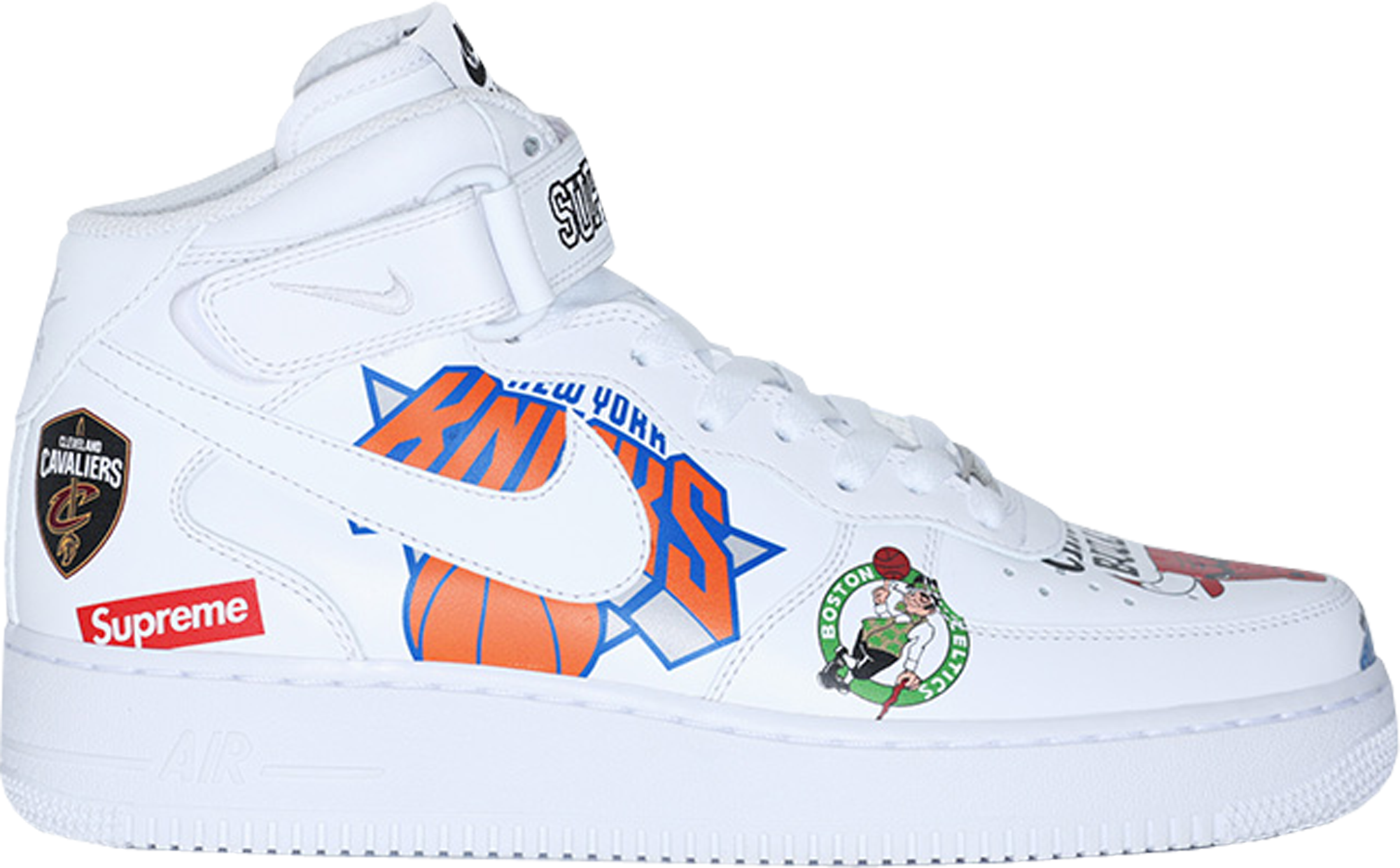Nike Air Force 1 Mid Supreme NBA White