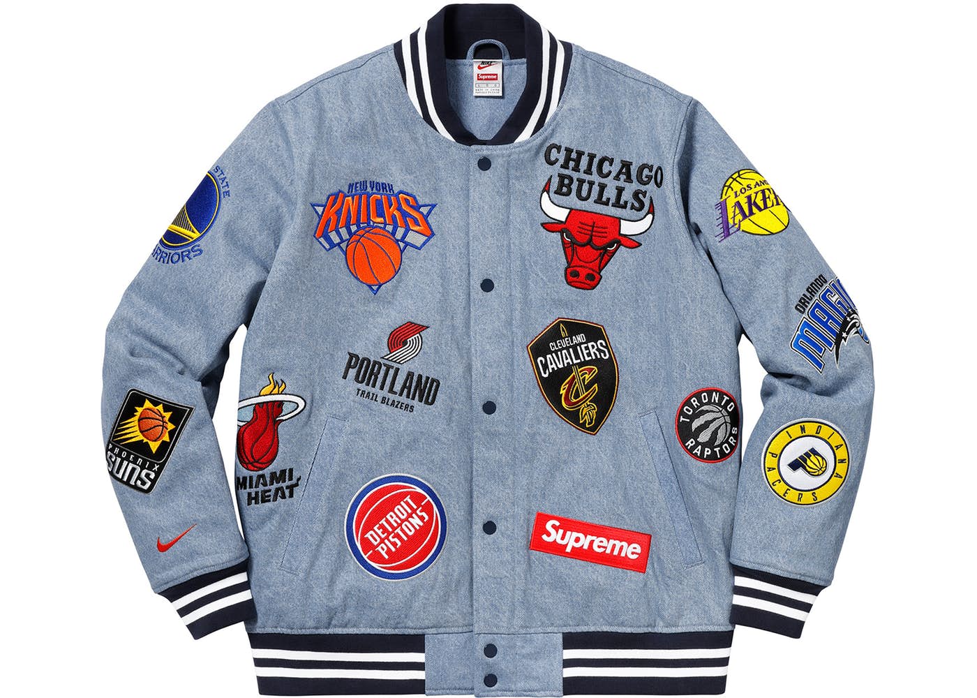 Supreme Nike NBA Teams Warm-Up Jacket Size L