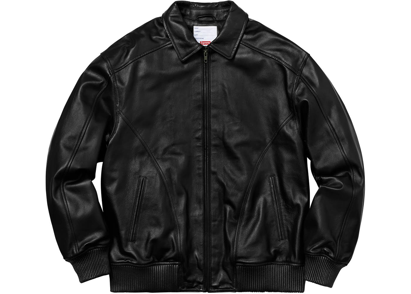 Supreme Studded Arc Logo Leather Jacket Black Spring/Summer 2018
