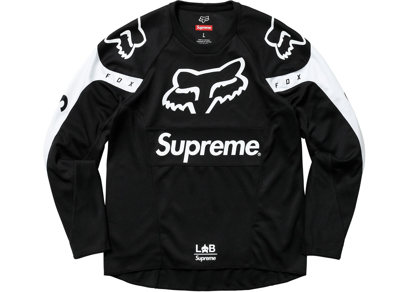 Supreme x Fox Moto Jersey Top 黒Ｌ