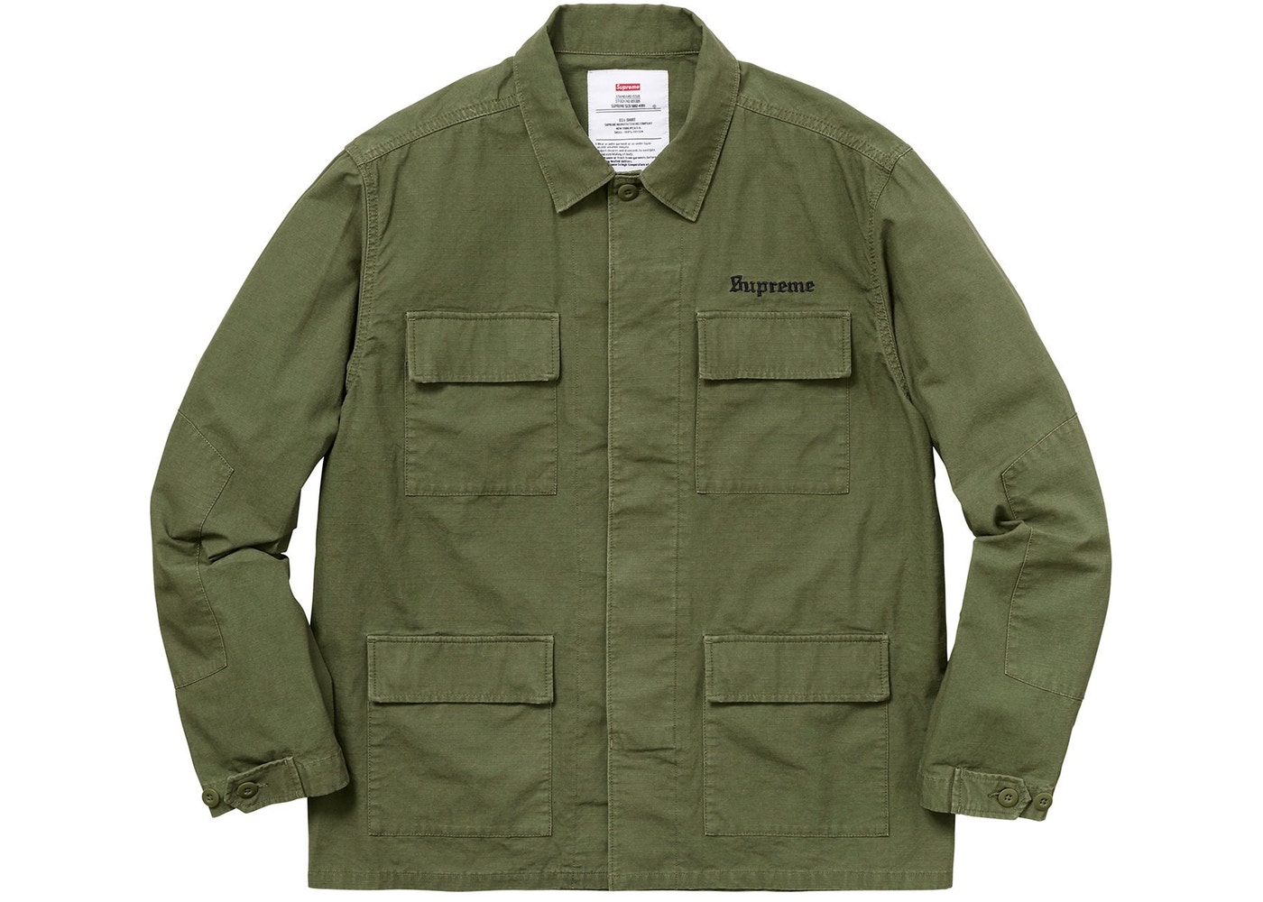 Supreme Hellraiser BDU Shirt Olive Spring/Summer 2018