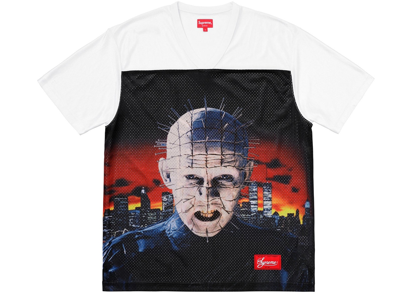 新しい季節 Supreme-Hellraiser-Football- シャツ