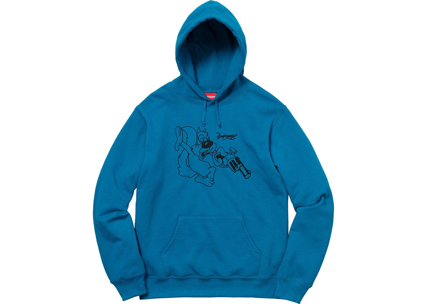 Supreme squirrel hot sale gun hoodie