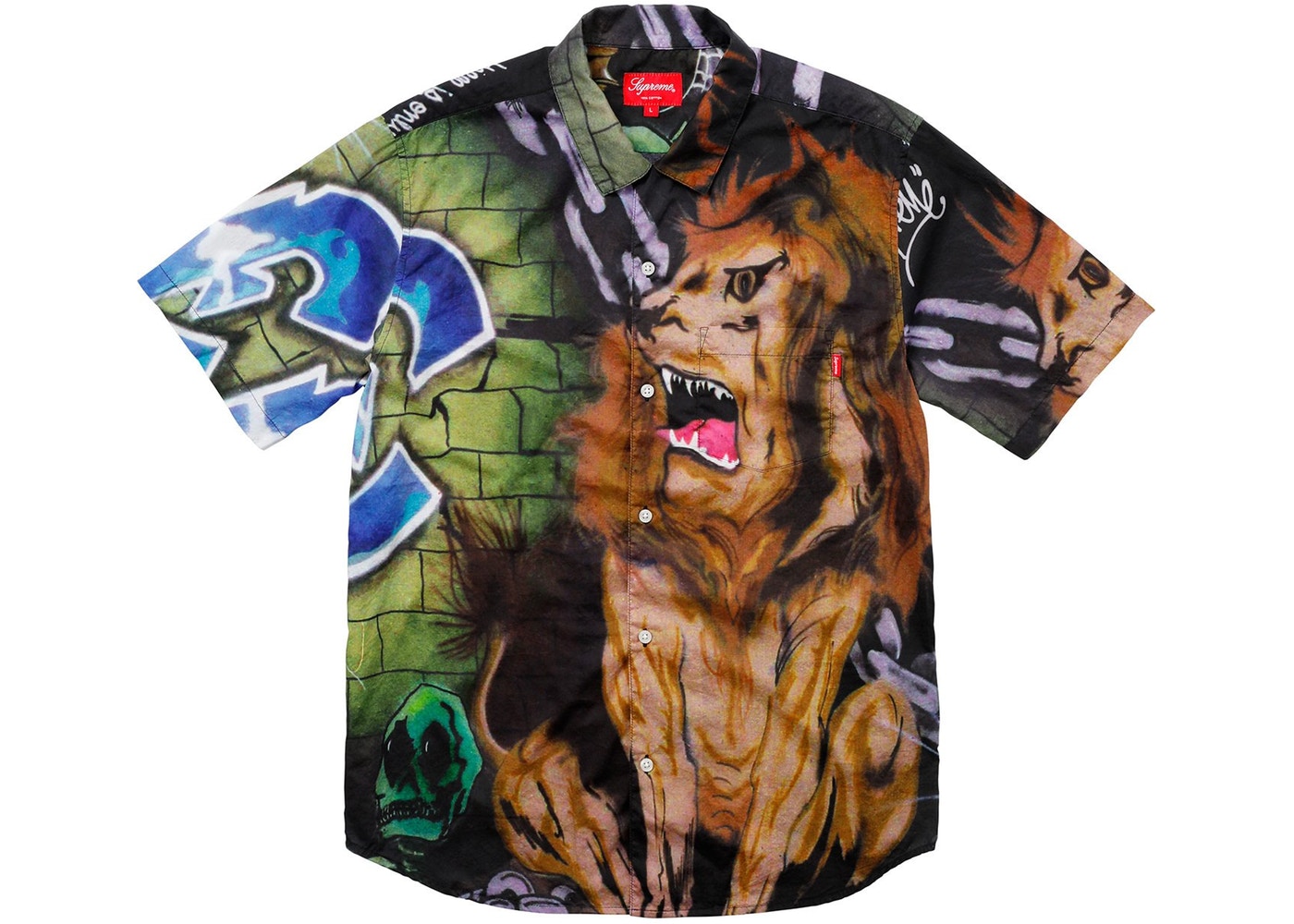 トップス Supreme Lions' Den S/S Top Supreme Lion's Den Shirt Spring/Summer 2018