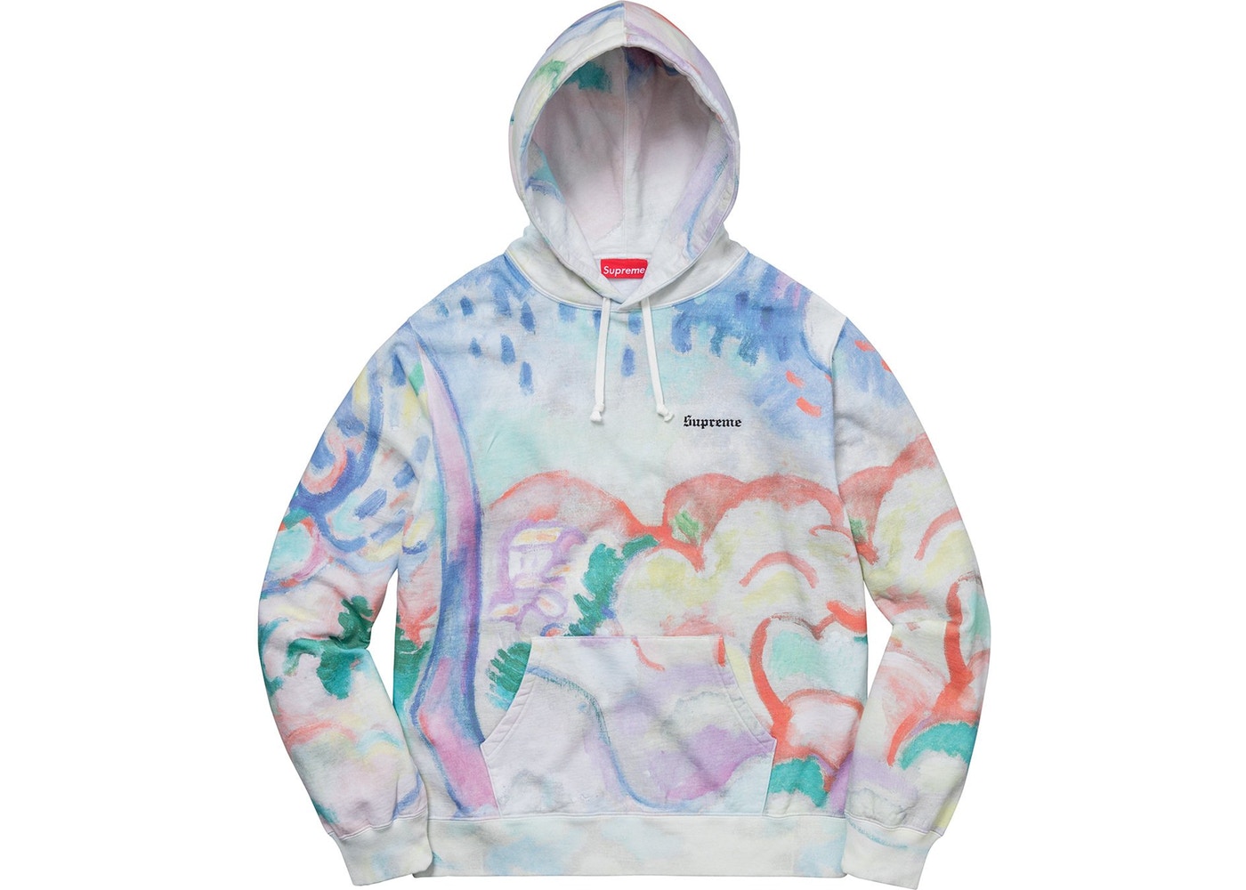 Supreme Landscape HoodedSweatshirt White-