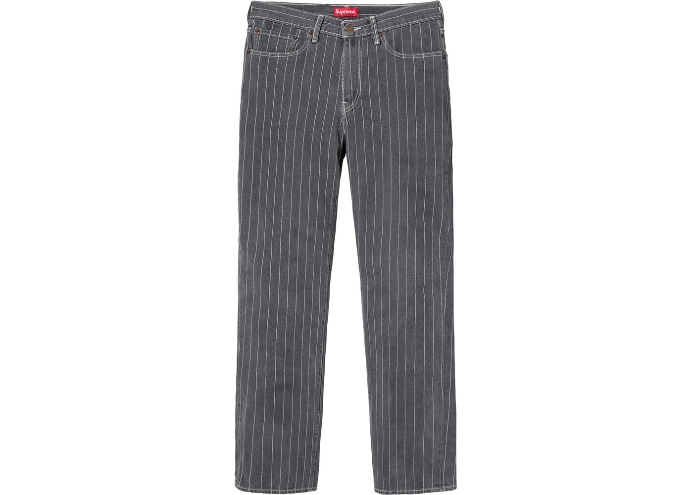 Supreme Levi's pinstripe 550 jeans 32
