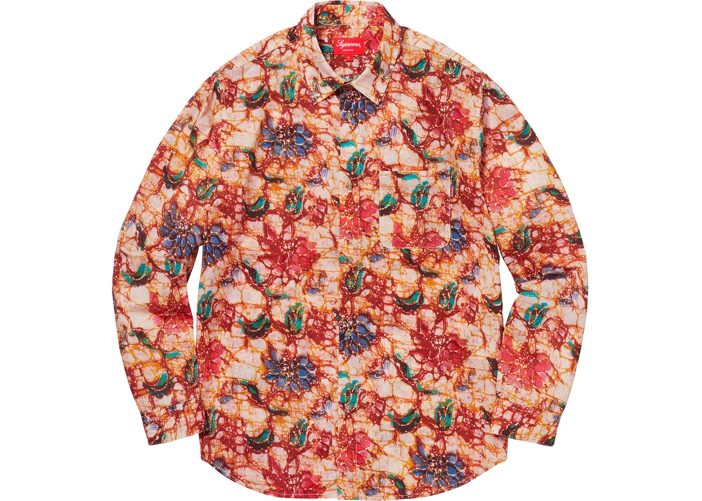 Supreme Acid Floral Shirt Multi Fall/Winter 2018 Collection