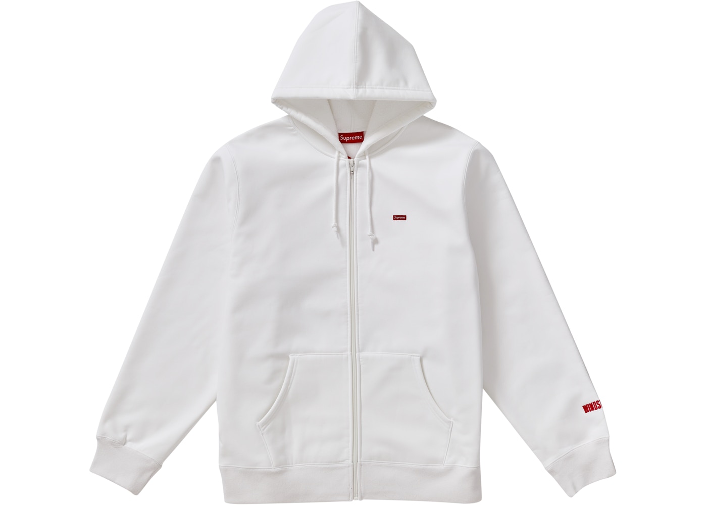Supreme WINDSTOPPER Zip Up Hooded Sweatshirt White