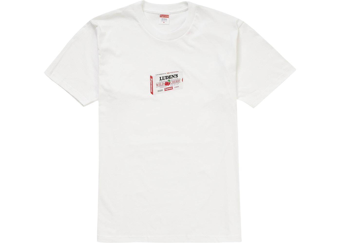 Supreme Luden's Tee White Fall/Winter 2018 Apparel