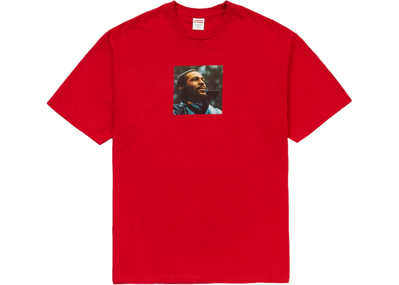 Supreme Marvin Gaye Tee Red Fall/Winter 2018 Apparel