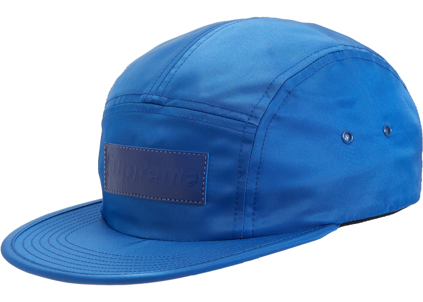 Supreme Patent Leather Patch Camp Cap Royal - StockX News