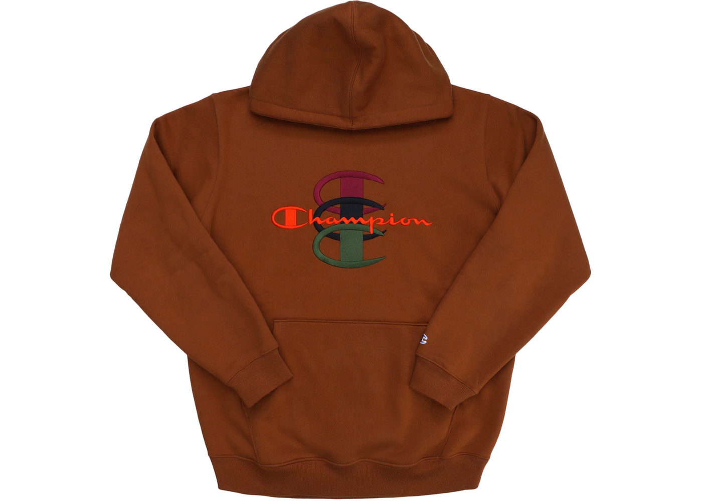 Supreme Stacked C Hooded Sweatshirt Brown