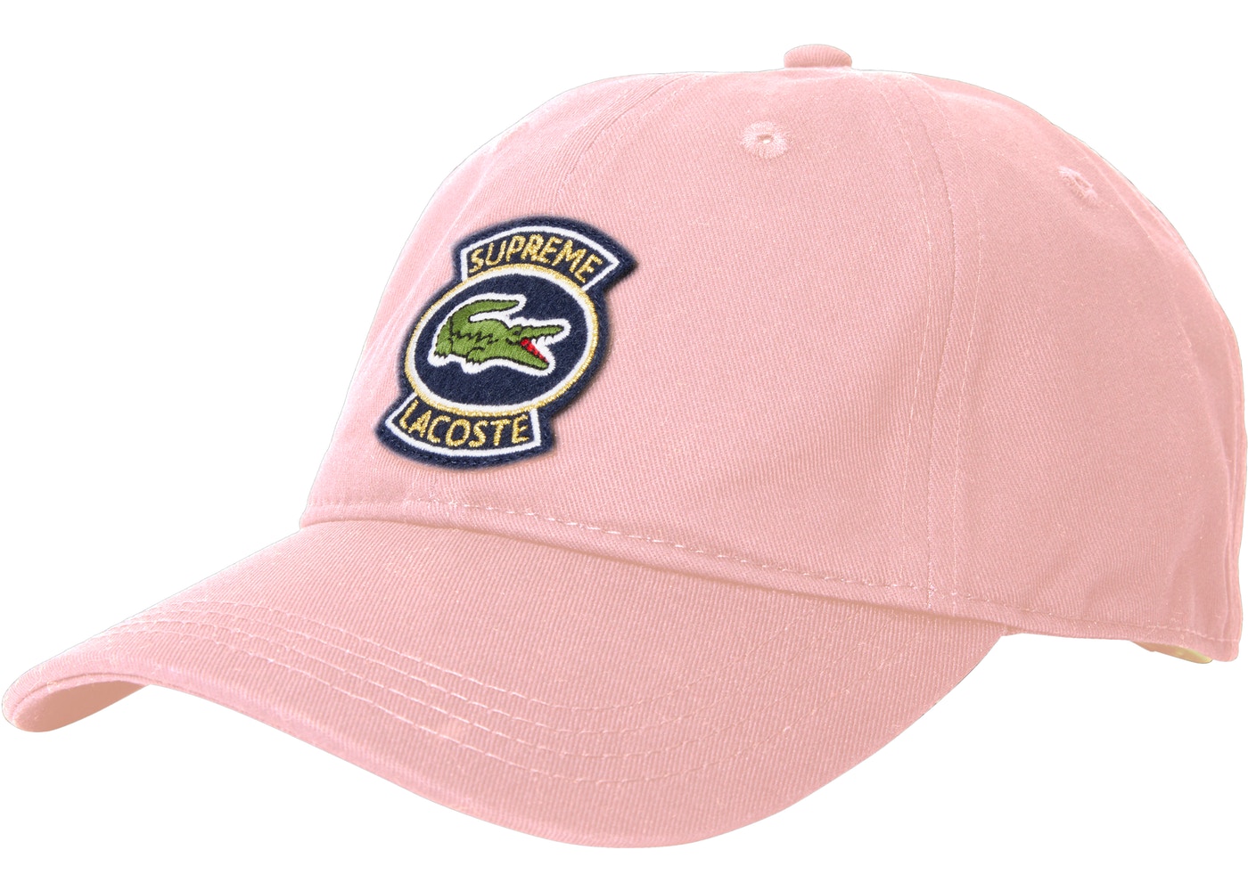Opdage relæ silhuet Supreme LACOSTE Twill 6-Panel Pink Spring/Summer 2018