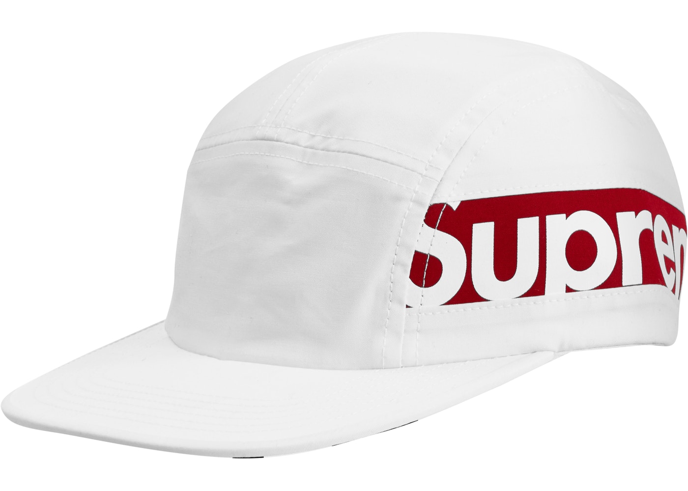 READ! White Supreme Red Box Logo 5 Panel Camp Hat Dad Cap Strapback