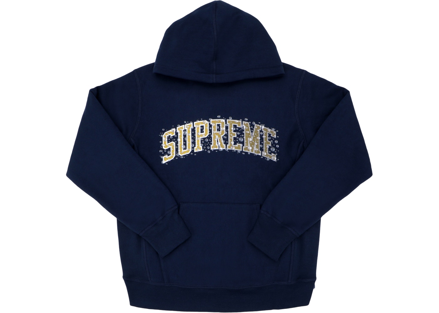 Supreme Water Arc Hooded Sweatshirt Navy Fall/Winter 2018