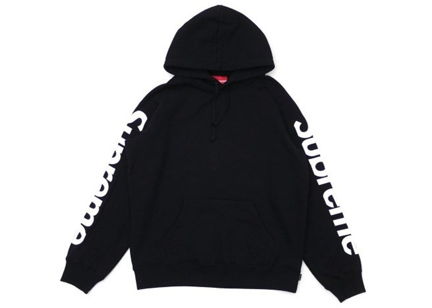 Black shop supreme hoodies