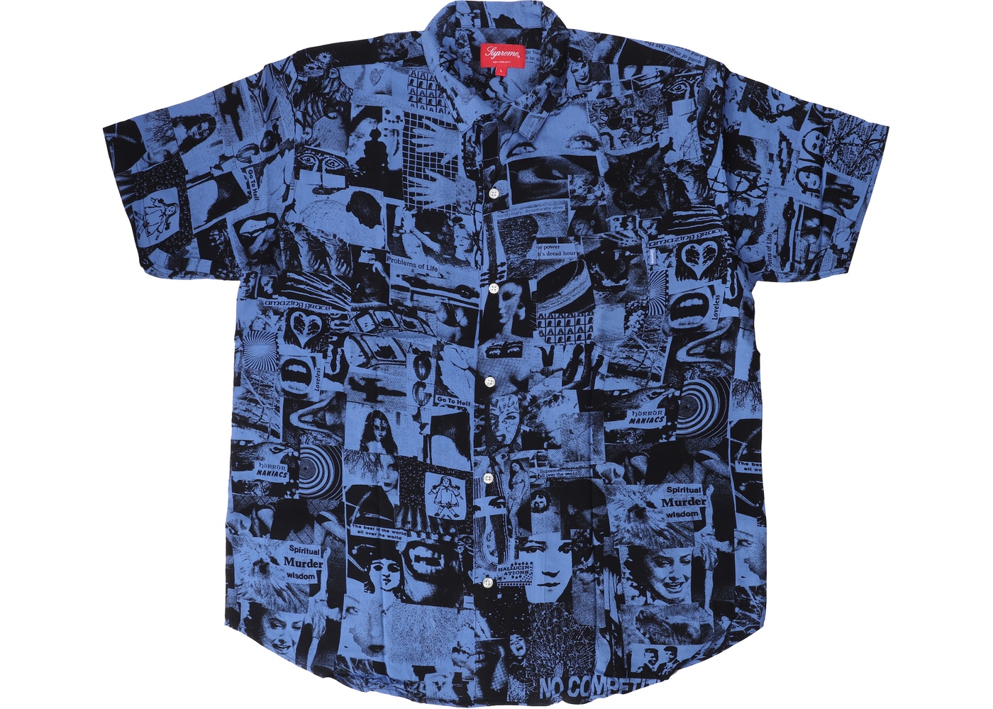 P*熊様 希少 18SS Supreme Vibrations Rayon Sh Supreme-Vibrations-Rayon-Shirt