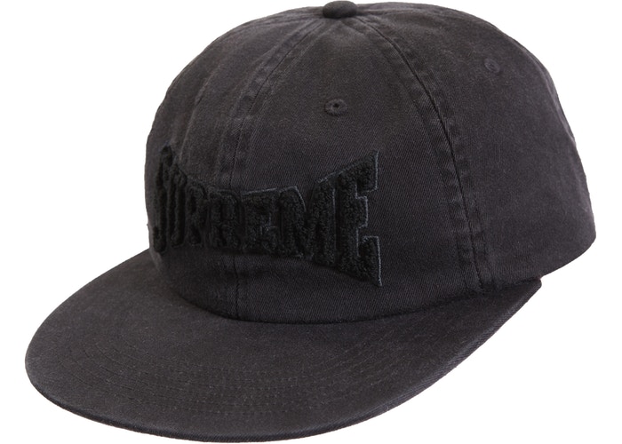 帽子 Supreme Chenille S Logo 6Panel Cap Black Supreme S Logo 6 Panel Black - SS15 - US