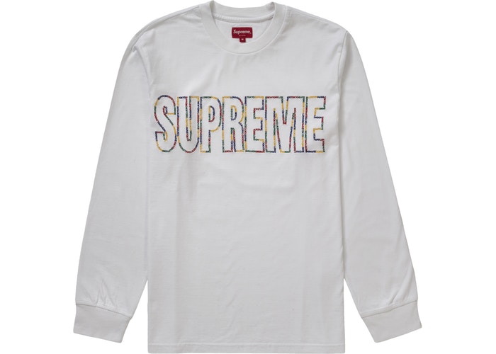 Supreme International L/S Tee White Spring/Summer 2019