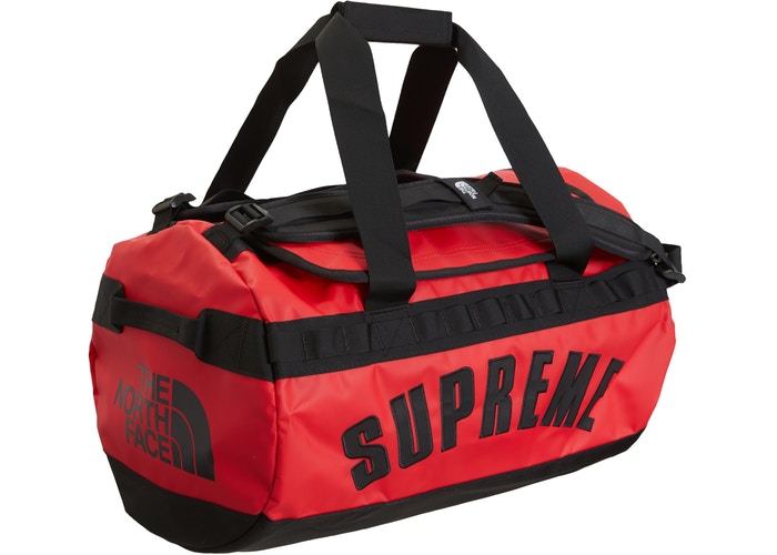 Supreme The North Face Arc Logo Small Base Camp Duffle Bag Red