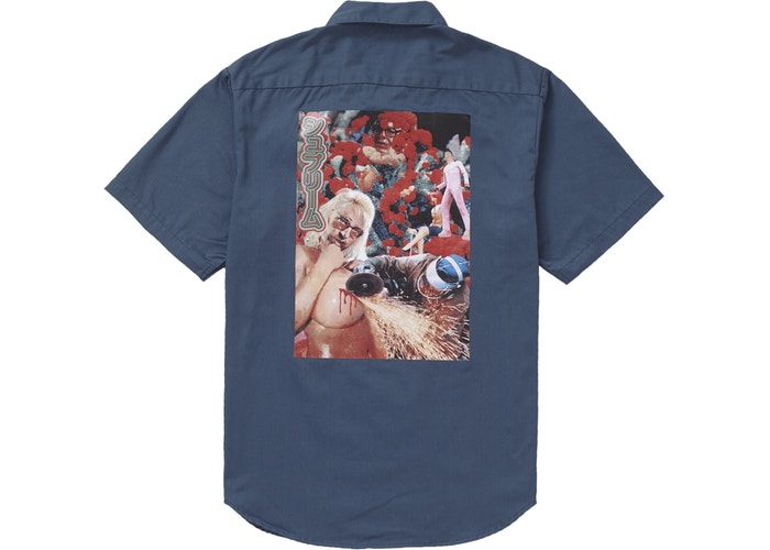 Supreme Sekintani La Norihiro Work Shirt Light Navy