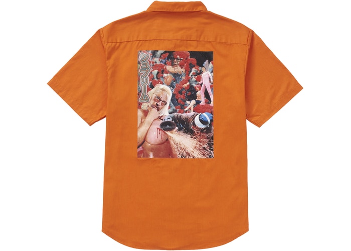 Supreme Sekintani La Norihiro Work Shirt Orange Spring/Summer 2019