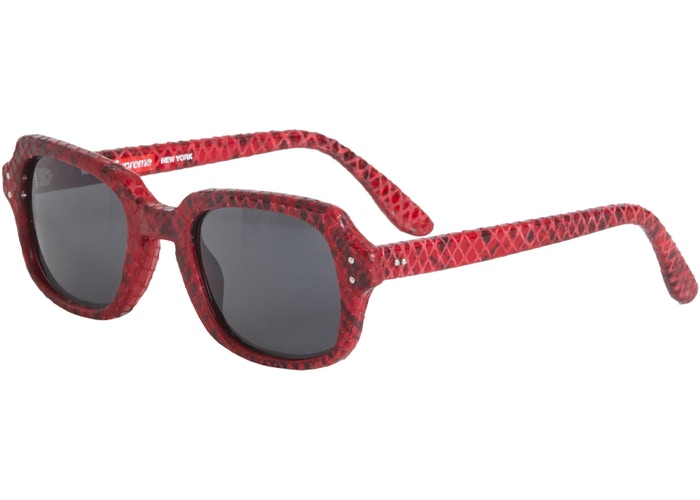 Supreme Marvin Sunglasses Red Snakeskin Spring/Summer 2019