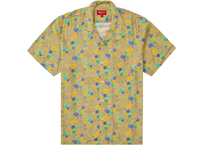 Supreme Mini Floral Rayon S/S Shirt Peach Spring/Summer 2019