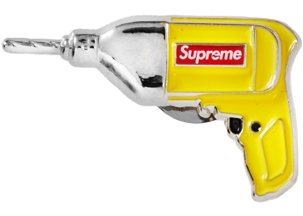 Supreme Power Drill Pin イエロー ドリル ピンズ Supreme Power Drill Yellow - StockX News