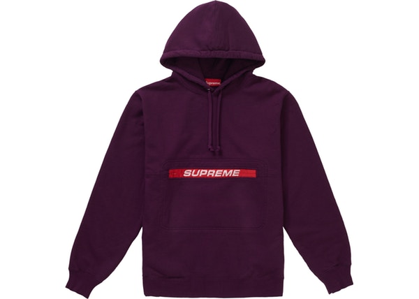 Supreme Zip Pouch Hoodie Eggplant - StockX News