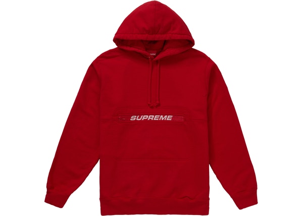 Supreme Zip Pouch Hoodie Red - StockX News