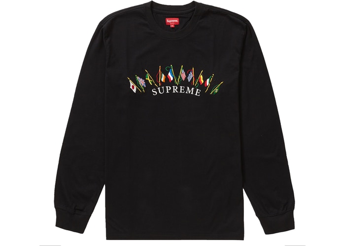 トップス Supreme Flags L/S Top Supreme Flags L S Top (FW19) - $88
