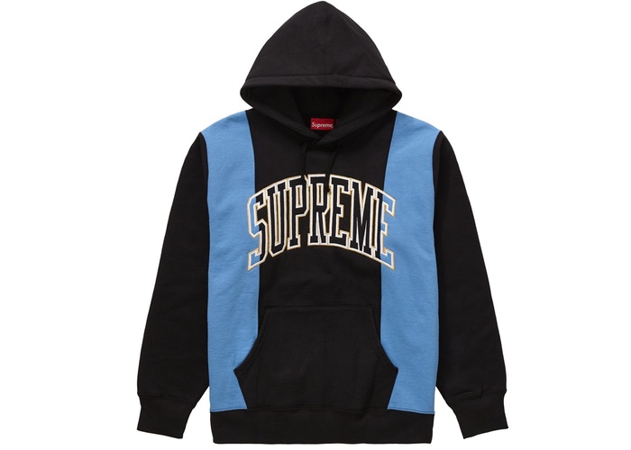 Supreme Paneled Arc Hooded Sweatshirt Black Fall/Winter 2019