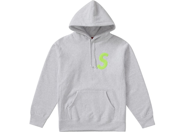 Supreme S Logo Hoodie Grey - StockX News