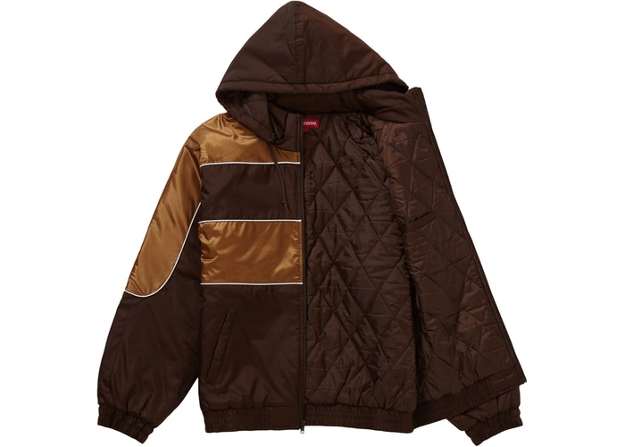 Supreme Sports Piping Puffy Jacket Brown Fall/Winter 2019