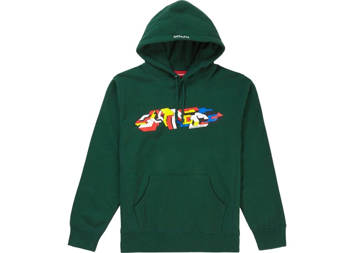 Supreme Delta Logo Hooded Sweatshirt Dark Green