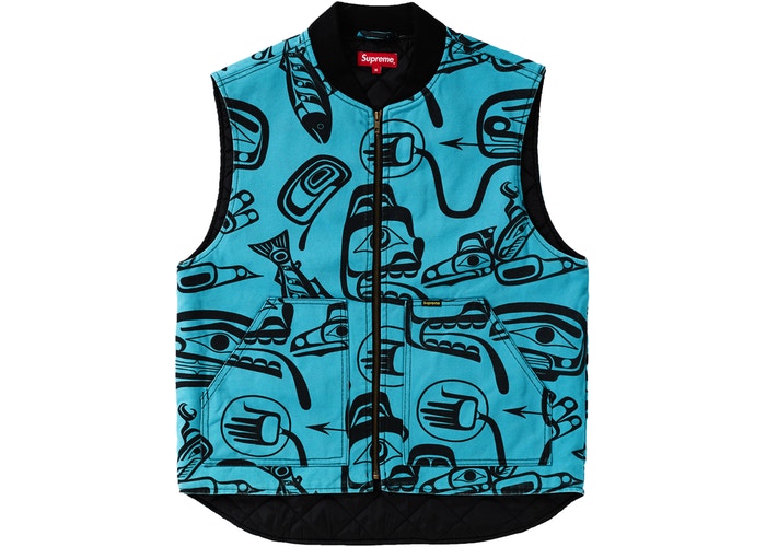 Supreme Haida Work Vest Teal Fall/Winter 2019 Apparel