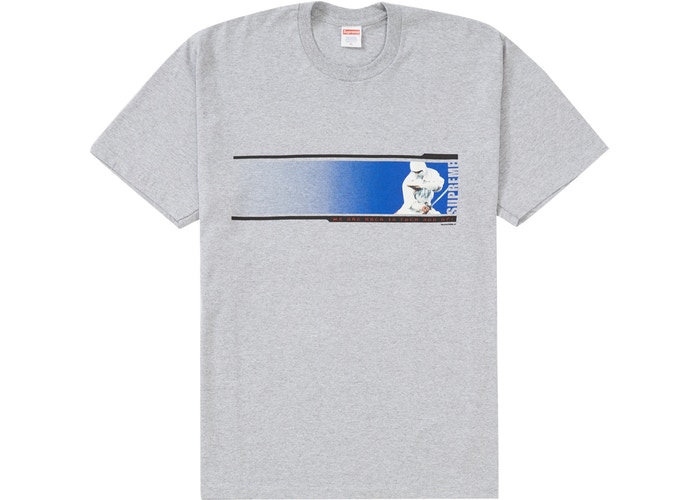 Supreme We're Back Tee Heather Grey Fall/Winter 2019