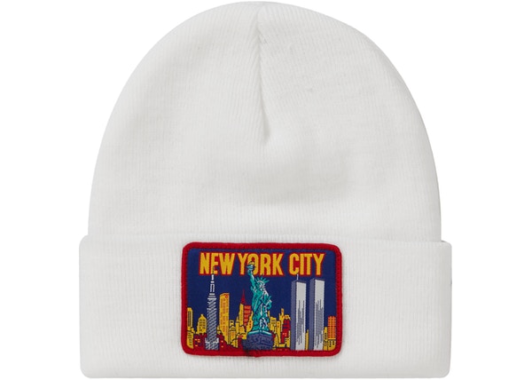 Supreme NY Patch Beanie White - StockX News