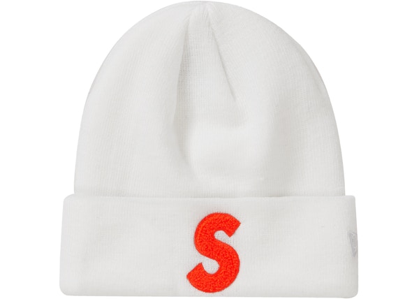 シュプリーム New Era S Logo Beanie 白-