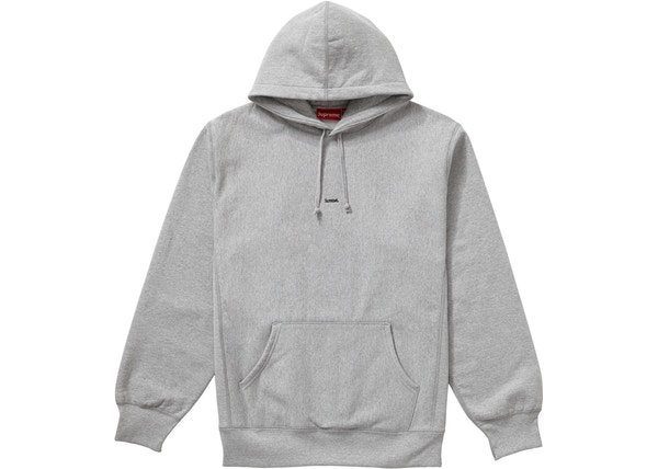 Supreme Micro Logo Hoodie Heather Grey - StockX News